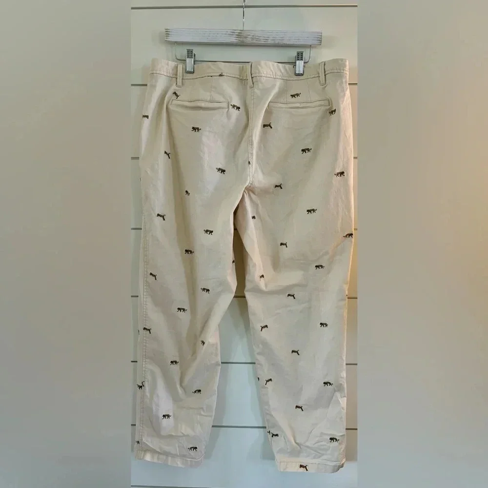 TALBOTS RELAXED CHINOS TIGER CRITTER - Picture 4 of 5